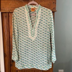 Tory Burch flamingo cotton tunic